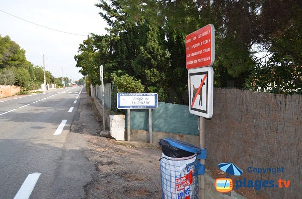 Dogs not allowed on the Pinede beach - Les Issambres