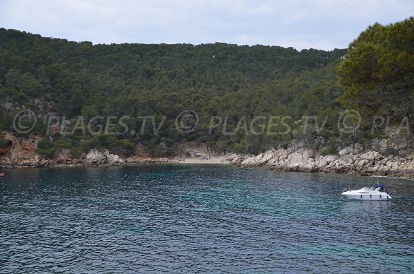 Discreet beach in the calanque of Port d'Alon