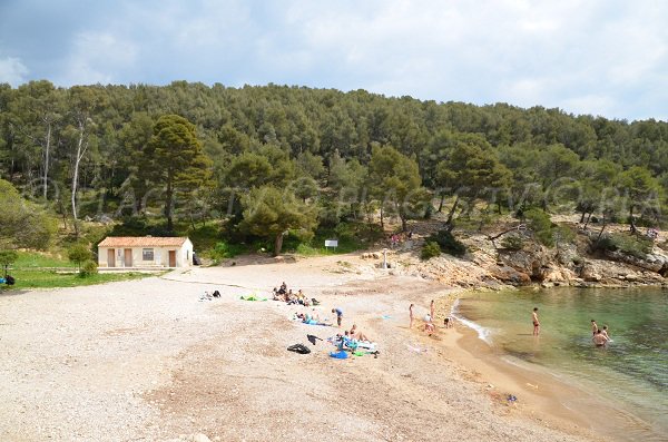 Calanque of Port d'Alon in Saint Cyr sur Mer in France