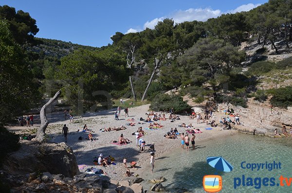 Beach in the cove of Cassis - Port Pin