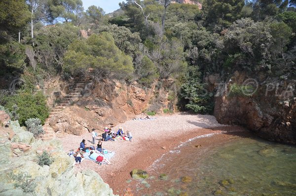 Foto von der Calanque des Hafens von Poussai am Dramont (St. Raphael)