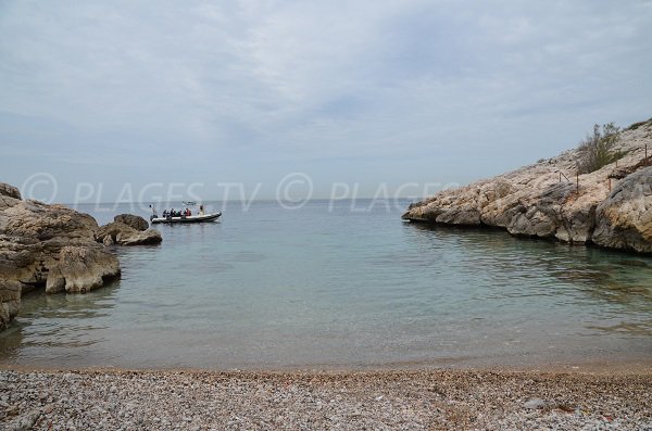 Calanque de Saména sur la route des Goudes à Marseille