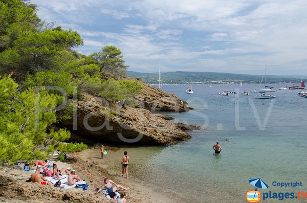 Plage de sable sur l'ile Verte - Seynerolles