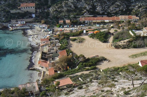 Calanque and beach of Sormiou