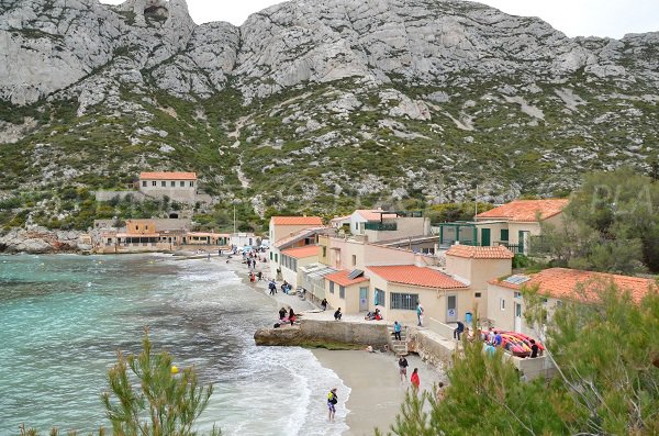 Calanque de Sormiou - vue générale de la partie droite