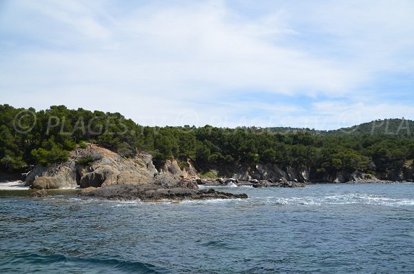 Ripert beach in Bormes les Mimosas