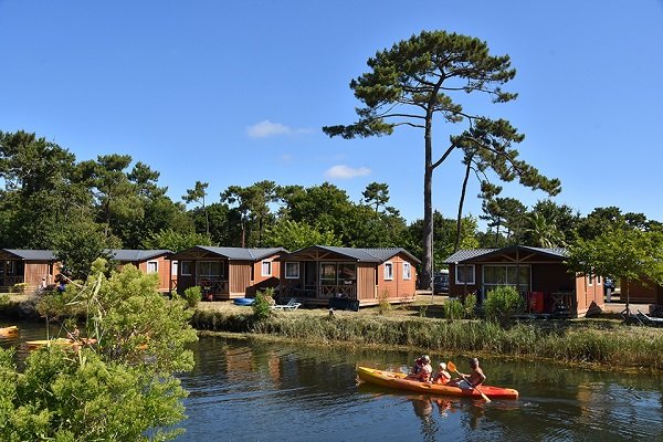 Mobil-home au bord du bassin d'Arcachon