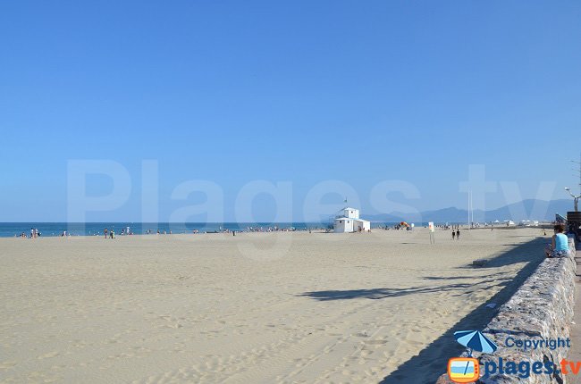 Canet en Roussillon beach in france