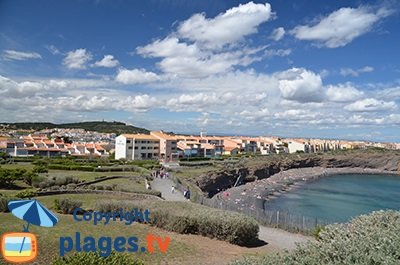 Cap d'Agde avec les falaises et la plage