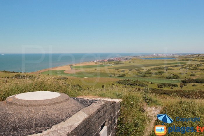 Cap Blanc Nez with view on Sangatte in France