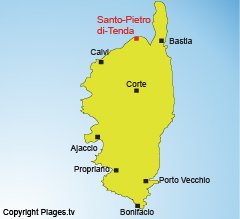 Map of Santo Pietro in Corsica