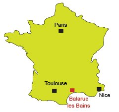 Carte de Balaruc les Bains