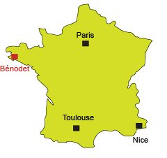 Carte de Bénodet