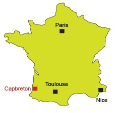 Location of Capbreton in France