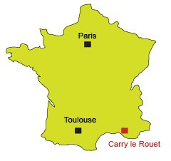 Location of Carry le Rouet in France