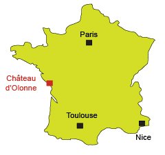 Location of Château d'Olonne in France