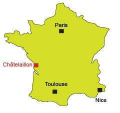 Map of Chatelaillon-Plage