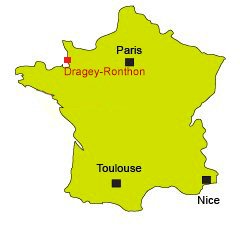 Carte de la station Dragey-Ronthon