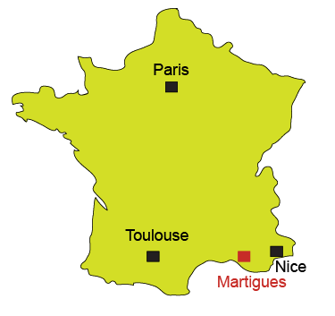 Carte France Martigues