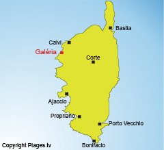 Mappa di Galeria in Corsica