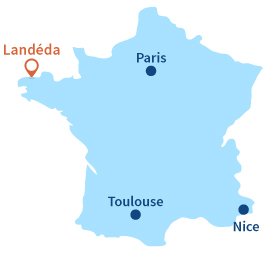 Localisation de Landéda en Bretagne