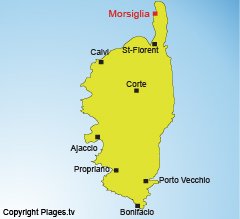 Localisation de Morsiglia dans le Cap Corse