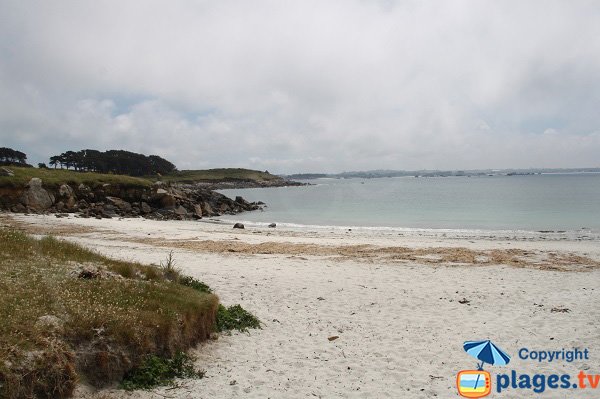 Plage à côté du camping de l'ile de Batz