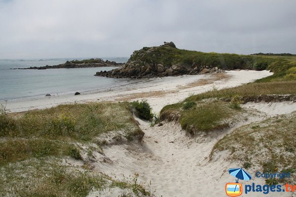 Photo de la plage du Camping sur l'ile de Batz