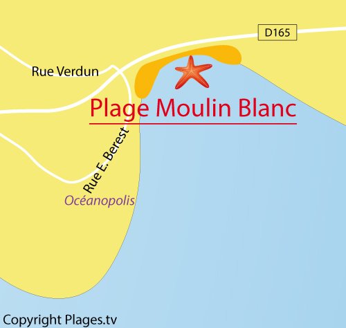 Carte du Moulin Blanc à Brest