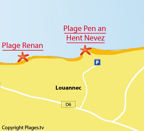 Carte de Pen an Hent Nevez à Louannec