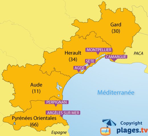 languedoc roussillon carte