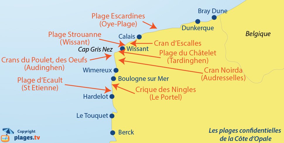 Présentation 31+ imagen carte touristique cote d'opale - fr ...