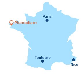 Localisation de Plomodiern en Bretagne