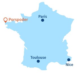 Localisation de Porspoder en Bretagne