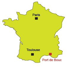 Mappa di Port le Bouc - Francia