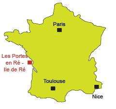 Location of Les Portes en Ré in France