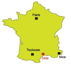 Carte de Sète