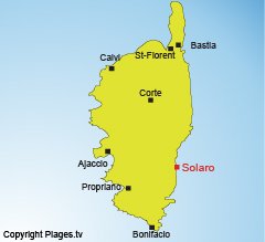 Mappa di Solaro in Corsica