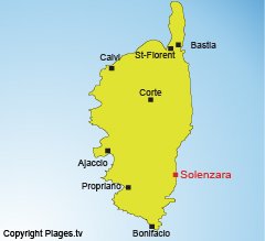 Localisation de Solenzara en Corse