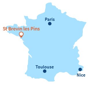 Localisation de St Brevin les Pins