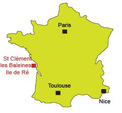 Mappa di St Clément les Baleines - Francia