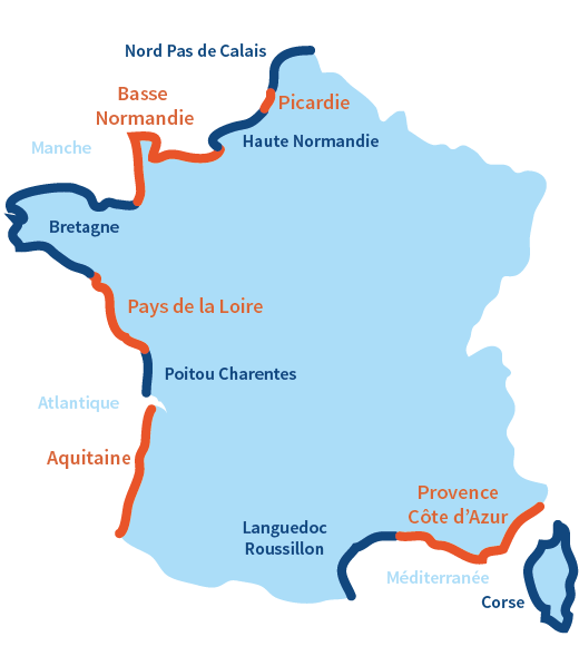 carte des plages en france