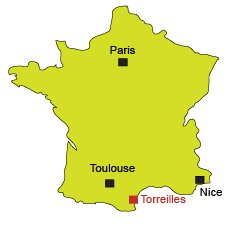 Mappa di Torreilles - Francia