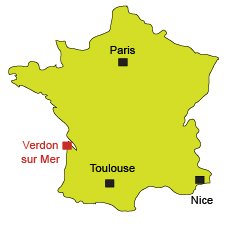 Carte du Verdon sur Mer