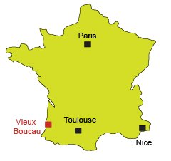 Mappa di Vieux Boucau - Francia
