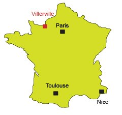 Localisation de Villerville en Normandie