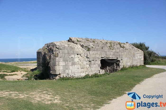 Casemate de la pointe du Hoc en Normandie