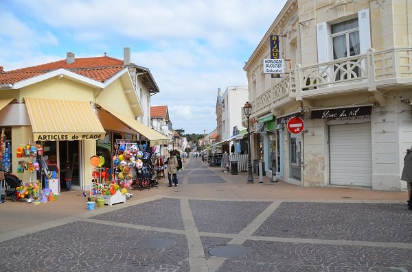 Rue piétonne de Soulac sur Mer