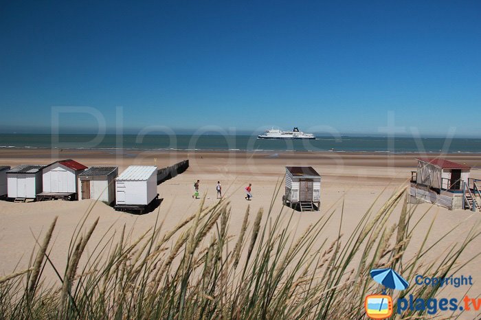 bathing huts at Blériot-Plage in France