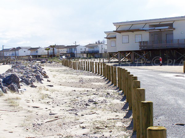 Chalets sur pilotis à Gruissan